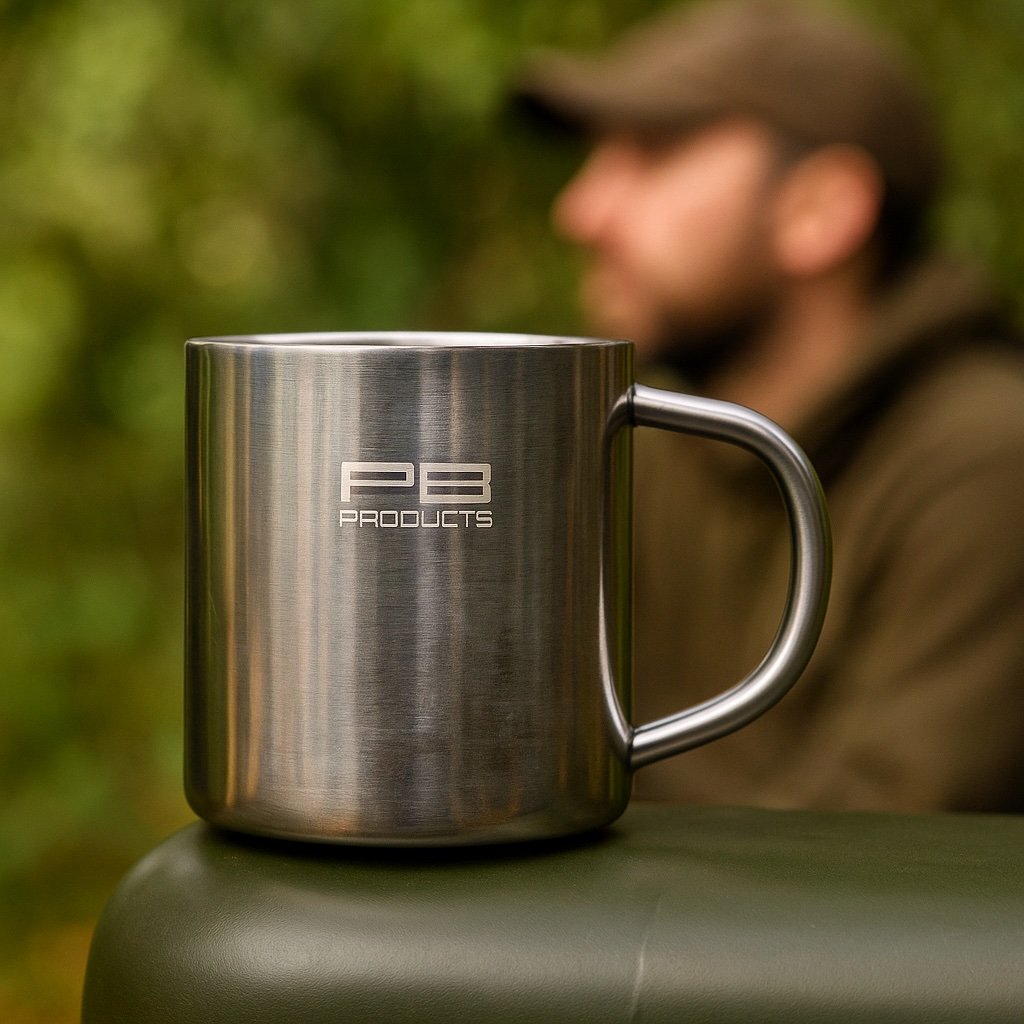 PB Products Stainless Steel Mug 300ml With PB Products Logo